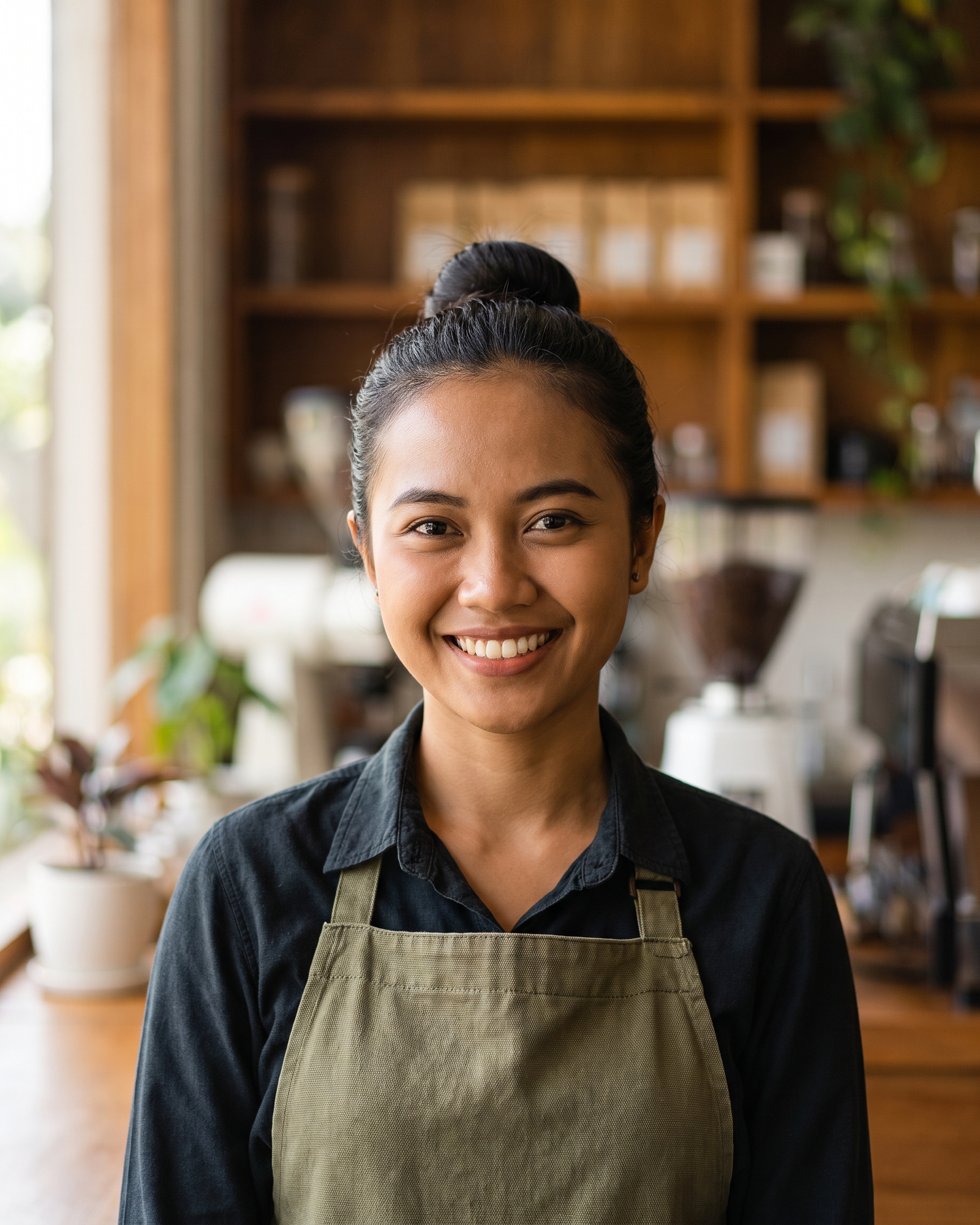 Portrait of Kadek Putri, Barista at Ember Coffee